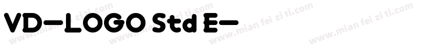 VD-LOGO Std E字体转换